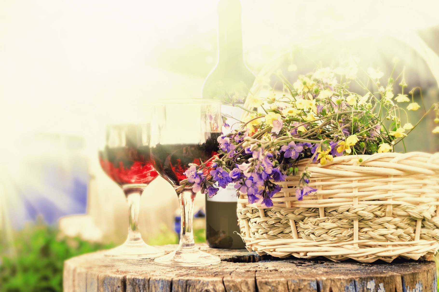 Mother's Day Glasses and Flowers